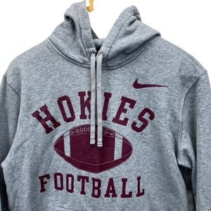 Nike Virginia Tech Hokies Football Hoodie Mens Medium Gray CT1778-063 Sweatshirt